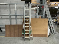 Solide 3 delige alu schuifladder - afbeelding 1 van  4