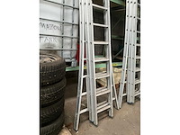 Solide 3-delige uitschuifbare ladder - afbeelding 2 van  6