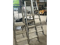 Solide aluminium diverse trapladder (3x) - afbeelding 3 van  9