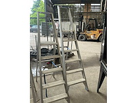 Solide aluminium diverse trapladder (3x) - afbeelding 4 van  9