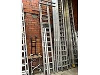 Solide aluminium hangladders 3m (2x) - afbeelding 2 van  5