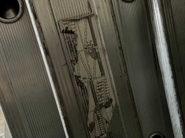 Solide aluminium ladder 2x18 - afbeelding 4 van  6