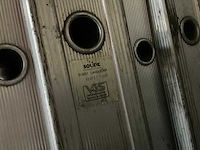 Solide aluminium ladder 2x18 - afbeelding 5 van  6