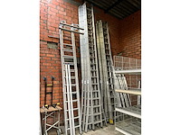 Solide aluminium ladder 2x18 - afbeelding 6 van  6
