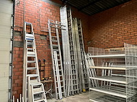 Solide aluminium ladder 2x18 - afbeelding 1 van  6