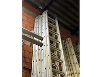 Solide aluminium ladder 2x18 - afbeelding 3 van  6
