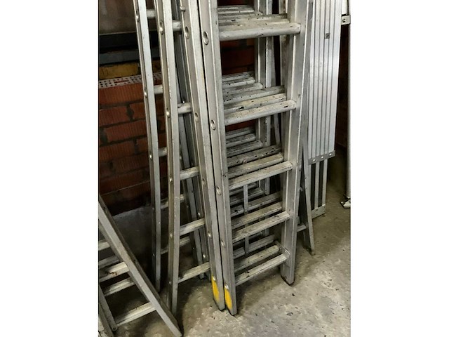 Solide aluminium ladder 3x16 - afbeelding 2 van  4