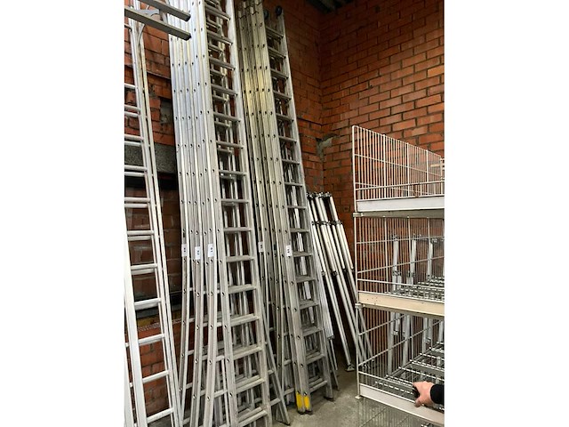 Solide aluminium ladder 3x16 - afbeelding 4 van  4