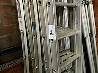 Solide aluminium ladder 3x16 - afbeelding 1 van  4