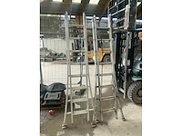 Solide c 2x8 aluminium schuifladder (2x) - afbeelding 1 van  6
