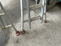 Solide c 2x8 aluminium schuifladder (2x) - afbeelding 3 van  6