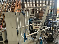 Solide pir0406 opvouwbare uitschuifbare bordesladder - afbeelding 4 van  7