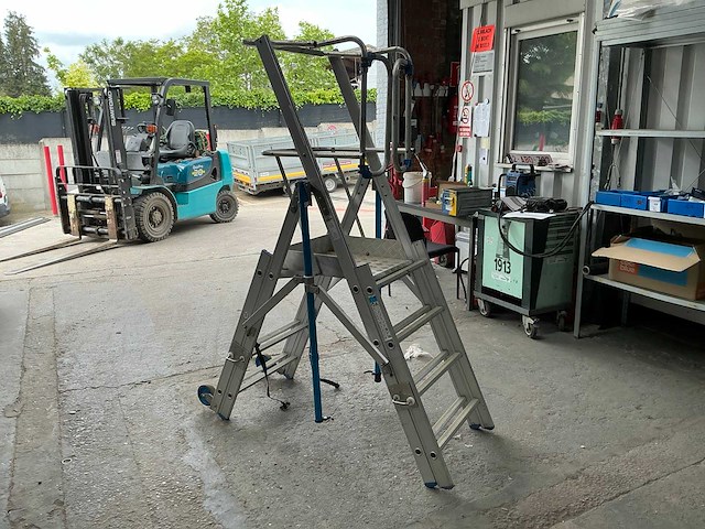 Solide pir0406 uitschuifbare platformladder - afbeelding 1 van  7