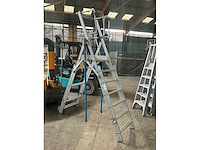 Solide pir0710 opvouwbare uitschuifbare bordesladder - afbeelding 1 van  8