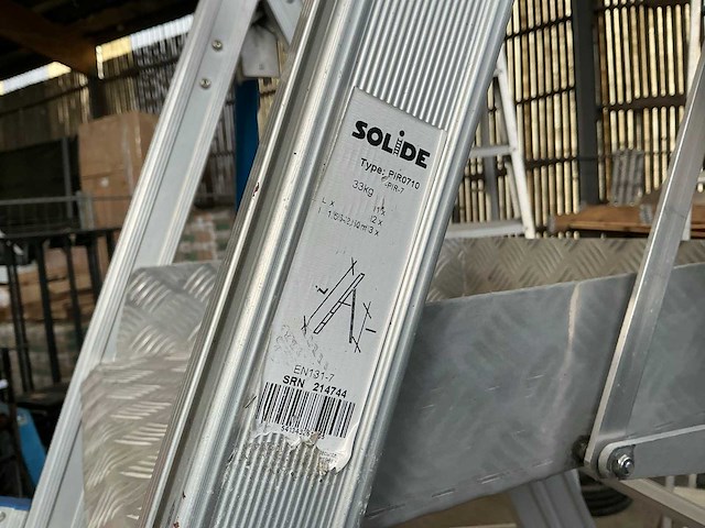 Solide pir0710 uitschuifbare trapladder - afbeelding 7 van  7