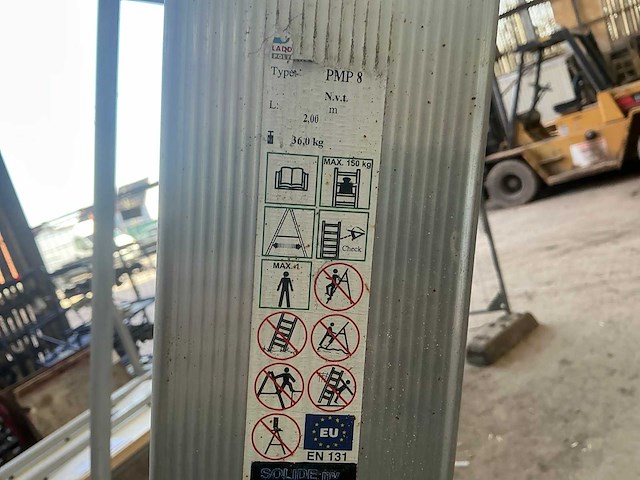 Solide pmp 8 platformladder - afbeelding 4 van  6