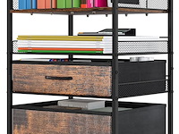 Solinxe 3 tier rolling utility cart - afbeelding 1 van  5