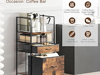 Solinxe 3 tier rolling utility cart - afbeelding 3 van  5