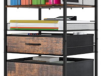 Solinxe 3 tier rolling utility cart - afbeelding 1 van  4