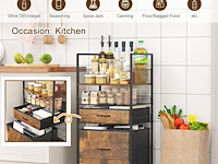 Solinxe 3 tier rolling utility cart - afbeelding 3 van  4