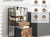 Solinxe 3 tier rolling utility cart - afbeelding 4 van  4