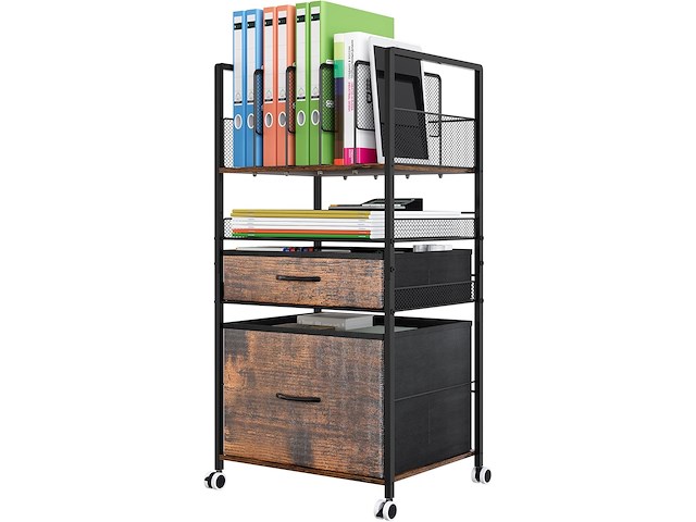 Solinxe 3 tier rolling utility cart - afbeelding 1 van  4