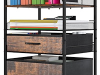 Solinxe 3 tier rolling utility cart - afbeelding 1 van  4