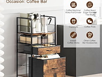 Solinxe 3 tier rolling utility cart - afbeelding 4 van  4