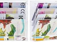 Solinxe documentenhouder acryl 5 vakken staand-hangend - afbeelding 2 van  4