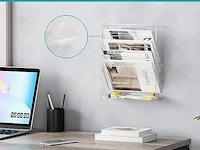 Solinxe documentenhouder acryl 5 vakken staand-hangend - afbeelding 4 van  4