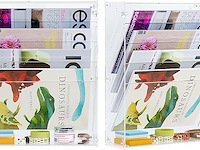 Solinxe documentenhouder acryl 5 vakken staand-hangend - afbeelding 2 van  4