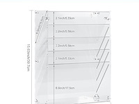 Solinxe documentenhouder acryl 5 vakken staand-hangend - afbeelding 7 van  8