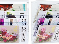 Solinxe hangende documentenhouder acryl 5 vakken - afbeelding 2 van  4