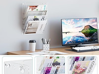 Solinxe hangende documentenhouder acryl 5 vakken - afbeelding 3 van  4