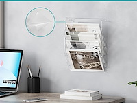 Solinxe hangende documentenhouder acryl 5 vakken - afbeelding 4 van  4