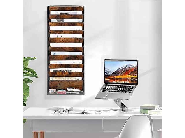 Solinxe hangende/ staande documentmap 10 houten vakken - afbeelding 2 van  4