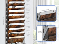 Solinxe hangende/ staande documentmap 10 houten vakken - afbeelding 3 van  4