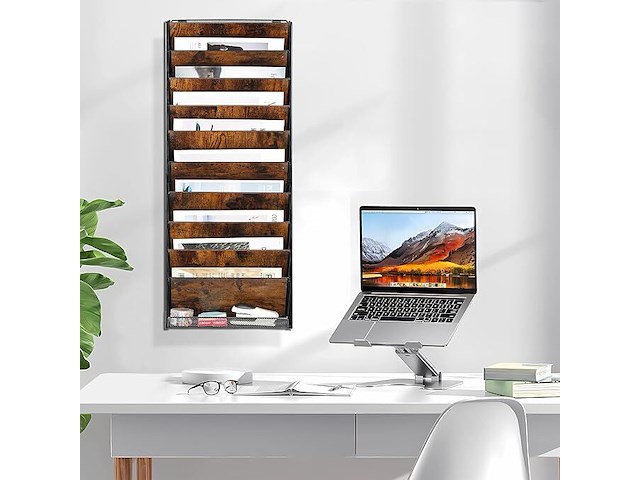 Solinxe hangende/ staande documentmap 10 houten vakken - afbeelding 2 van  4