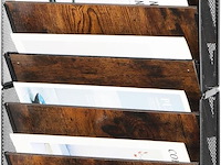 Solinxe hangende/ staande documentmap 10 houten vakken - afbeelding 4 van  4