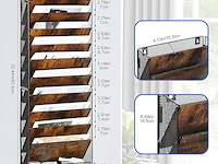 Solinxe hangende/ staande documentmap 10 houten vakken - afbeelding 3 van  4
