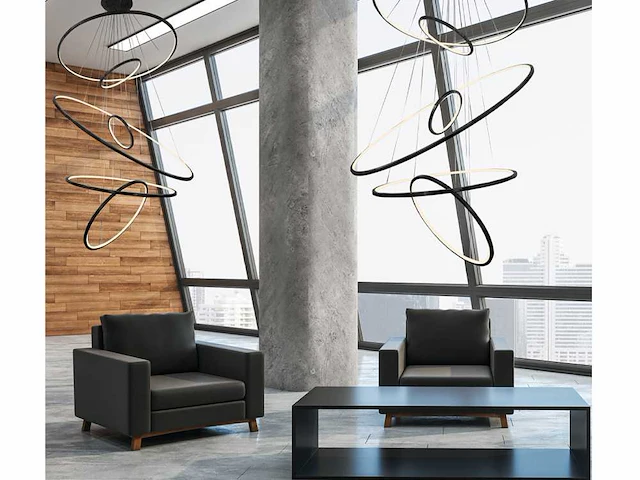 Solo aurora 512 design hanglampen zwart - afbeelding 5 van  14