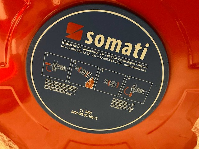 Somati 25mm x 30m vaste brandslanghaspel - afbeelding 2 van  7