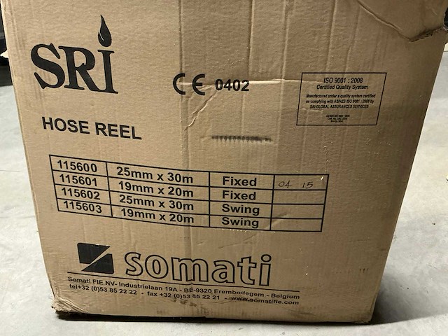 Somati 25mm x 30m vaste brandslanghaspel - afbeelding 5 van  7