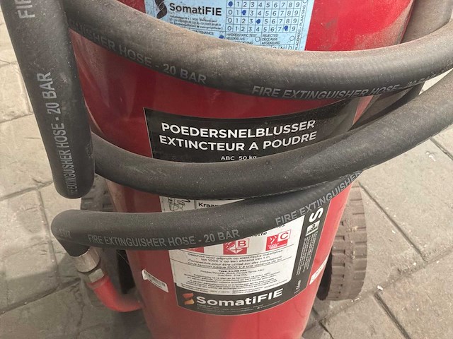 Somatifie abc 50kg poederbrandblusser - afbeelding 2 van  3