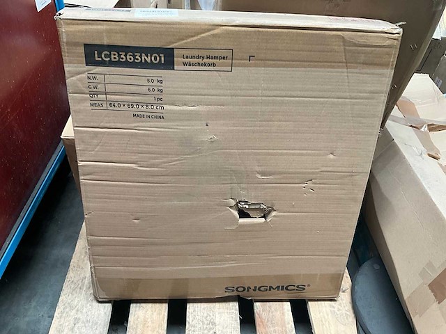 Songmics lcb363n01 laundry hamper/wasmand - afbeelding 1 van  4