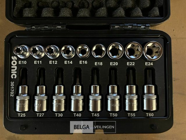 Sonic torx bitdopset 17-delig 1/2" - bmcs - afbeelding 3 van  4