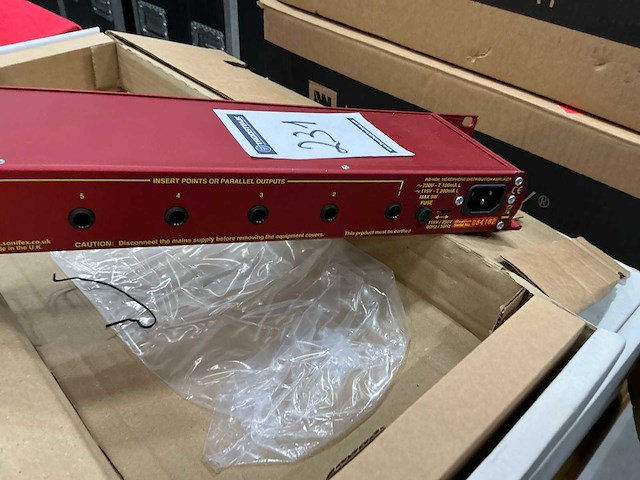 Sonifex rb-hd6 hoofdtelefoonsplitter - afbeelding 6 van  6