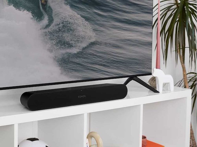 Sonos ray - compact soundbar voor tv & muziek - zwart - afbeelding 1 van  8