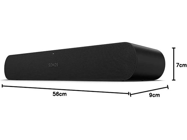 Sonos ray - compact soundbar voor tv & muziek - zwart - afbeelding 8 van  8