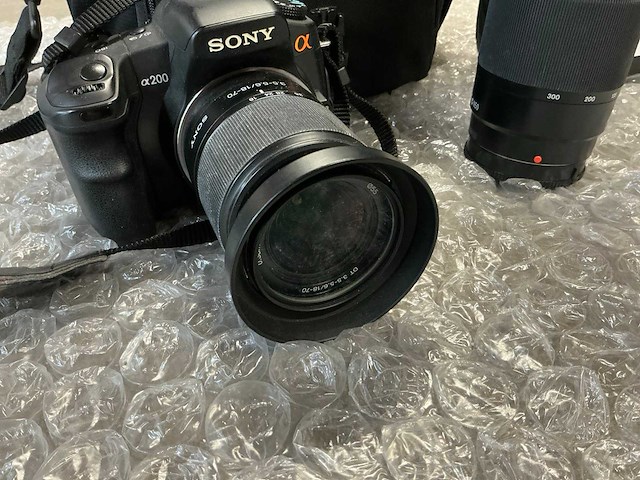 Sony a200 fotocamera - afbeelding 3 van  6